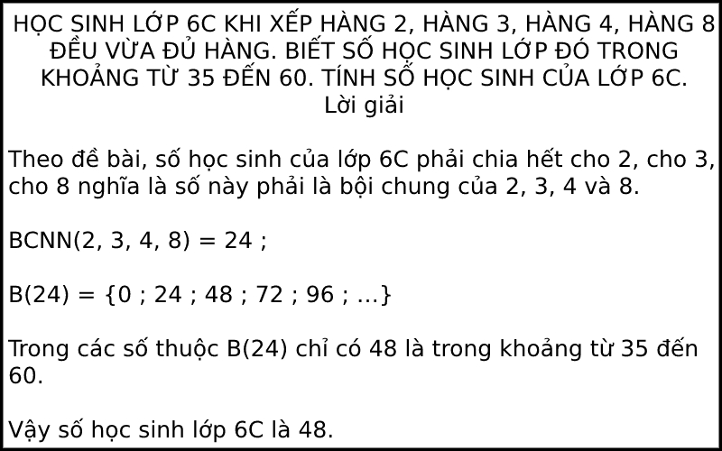 Bội chung nhỏ nhất là gì?